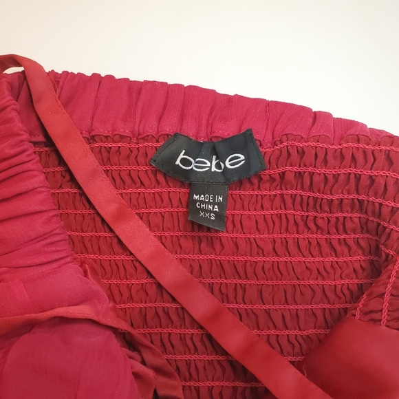 BEBE Fuschia Hot Pink Halter Bustier Corset Top - Size XXS, 00 - Picture 4 of 4